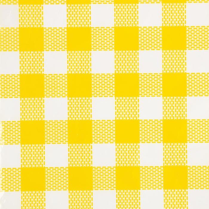 Скатерть для дачи Клеточка цв. желтый 137*183 см