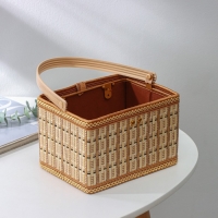 Корзина для хранения Доляна Nature, 19&times;14&times;12, бамбук