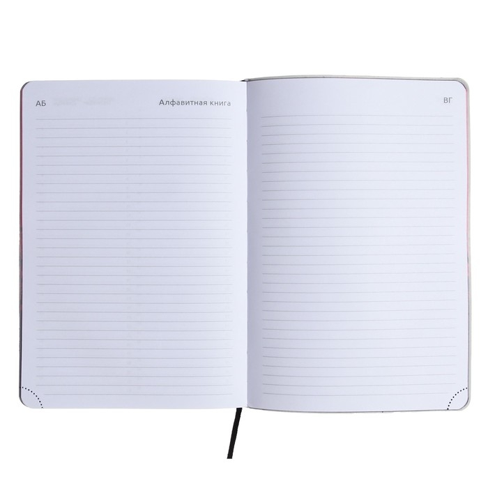 Ежедневник недатированный A5, 160 листов, deVENTE.Note.Realist, мягкая обложка из искусственной кожи, цветной срез, блок 70 г/м2, чёрный