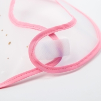 Нагрудник для кормления &laquo;Little&raquo; непромокаемый на липучке, внутри с конфетти, виды МИКС