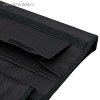 Папка для чертежей и рисунков для художников А3, 450 х 320 х 30 мм, с ручками, каркасная, текстильная, 3 кармана, чёрная, Estado