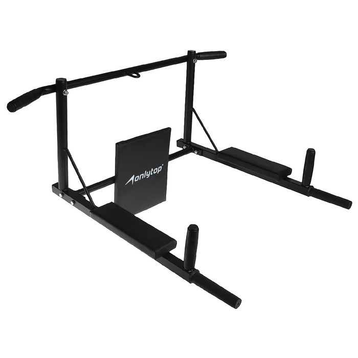 Турник-брусья ONLYTOP «Прогресс» 3 в 1, разборный, цвет чёрный Турник-брусья ONLYTOP «Прогресс» 3 в 1, разборный, цвет чёрный