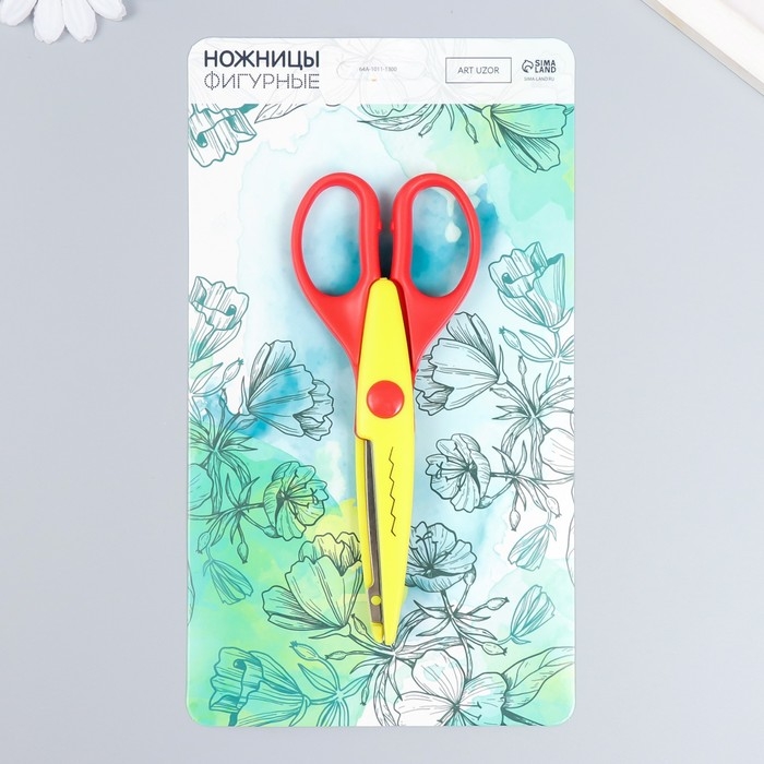 Ножницы рельефные 15,5 см, МИКС Ножницы рельефные 15,5 см, МИКС