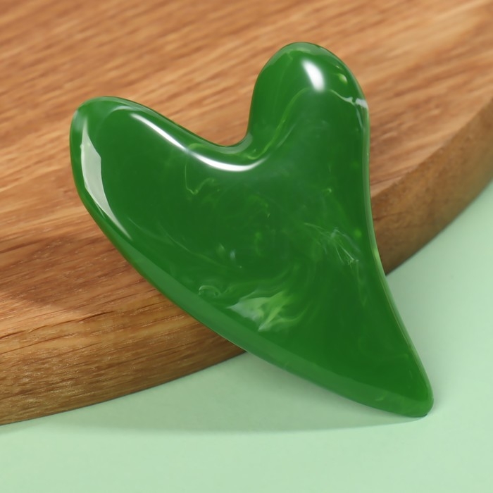 Массажёр Гуаша «Птичка», 5,7 × 8 см, цвет зелёный Массажёр Гуаша «Птичка», 5,7 × 8 см, цвет зелёный