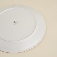 Тарелка обеденная фарфоровая SL Home &laquo;Волна в камне&raquo;, d=25,5 см, цвет белый