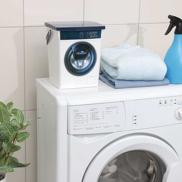 Контейнер для стирального порошка RICCO, 5 л, 19,6×16,7×23 см, МИКС Контейнер для стирального порошка RICCO, 5 л, 19,6×16,7×23 см, МИКС