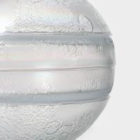 Набор тарелок стеклянных &laquo;Космос&raquo;, 4 предмета: 2 тарелки 18,5&times;5,5 см, 2 тарелки 19,8&times;3,5 см, цвет перламутровый