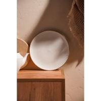 Тарелка обеденная фарфоровая SL Home &laquo;Волна в камне&raquo;, d=25,5 см, цвет белый