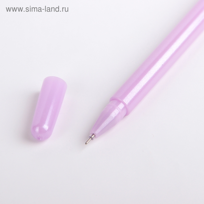 Ручка гелевая Calligrata "Стразы", 0.5 мм, синяя, корпус МИКС