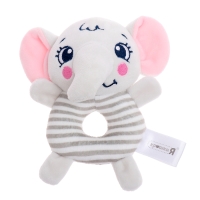 Развивающая погремушка «Слон», цвет серый Развивающая погремушка «Слон», цвет серый