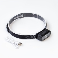 Фонарь налобный аккумуляторный, 5 Вт, 1000 мАч, 200 лм, LED, 5 режимов, датчик движения Фонарь налобный аккумуляторный, 5 Вт, 1000 мАч, 200 лм, LED, 5 режимов, датчик движения