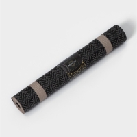 Дорожка на стол Magistro &laquo;Рона&raquo;, 30&times;150 см, цвет чёрный