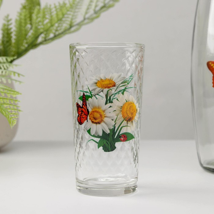 Набор питьевой &laquo;Букеты&raquo;, 3 предмета: кувшин 1,7 л, стаканы 230 мл, 2 шт, рисунок МИКС