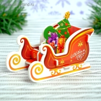 3D Конструктор-подвеска &laquo;Ёлка и сани&raquo;