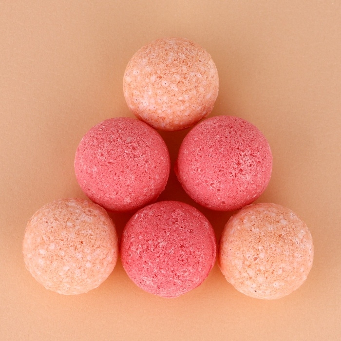 Набор детский бомбочки для ванны ЧИСТОЕ СЧАСТЬЕ &laquo;Принцесса&raquo;, 6х20 г, Новый Год