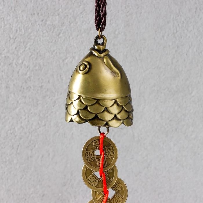 Колокольчик металл Колокольчик металл "5 монет" 1 колокол 30х4,5х3,8 см
