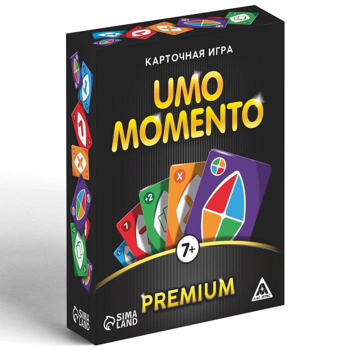 Карточная игра на реакцию и внимание «UMO momento. Premium», 70 карт, 7+ Карточная игра на реакцию и внимание «UMO momento. Premium», 70 карт, 7+