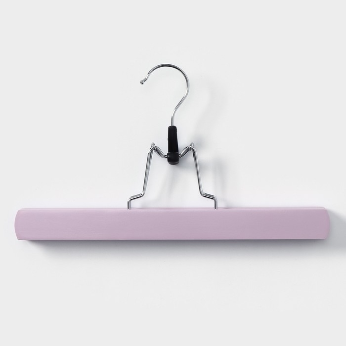 Вешалки для брюк и юбок LaDо́m Brillant, 30&times;17&times;2,4 см, 2 шт, деревянные, цвет розовый