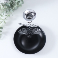 Подсвечник металл на 1 свечу "Лист Гинкго" d-2 см 15,5х15,5х24,5 см Подсвечник металл на 1 свечу "Лист Гинкго" d-2 см 15,5х15,5х24,5 см