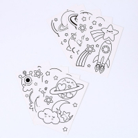 Набор для творчества &laquo;Раскрась витражики: Космос&raquo;, 20 шт. в наборе