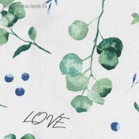 Сидушка на стул "Доляна" Eucalyptus 42х42х7 см, 100% хлопок, 164 г/м2 Сидушка на стул "Доляна" Eucalyptus 42х42х7 см, 100% хлопок, 164 г/м2