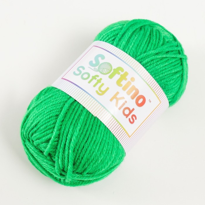Пряжа 100% акрил "Softy Kids" 90м &plusmn;5м 50 гр цвет 44 травяной