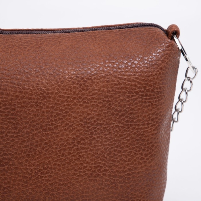 Сумка кросс-боди на молнии, цвет коричневый Сумка кросс-боди на молнии, цвет коричневый