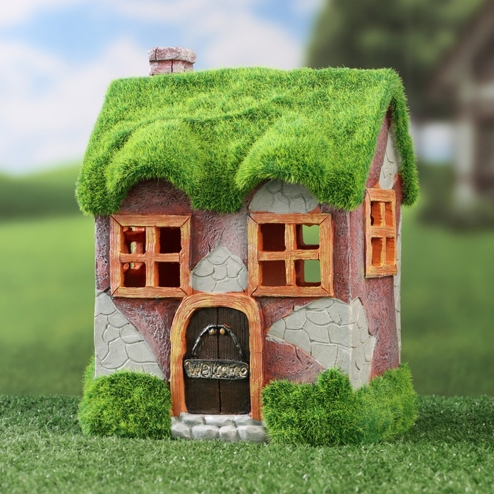 Садовый фонарь Садовый фонарь "Домик Хоббита" 16х10х22см