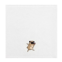 Набор полотенец &laquo;Мопсики&raquo; 30х30 см-3шт, 100% хлопок 340 гр/м2