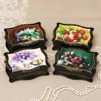 Шкатулка &laquo;Цветы&raquo;, 12&times;16 см, лаковая миниатюра микс