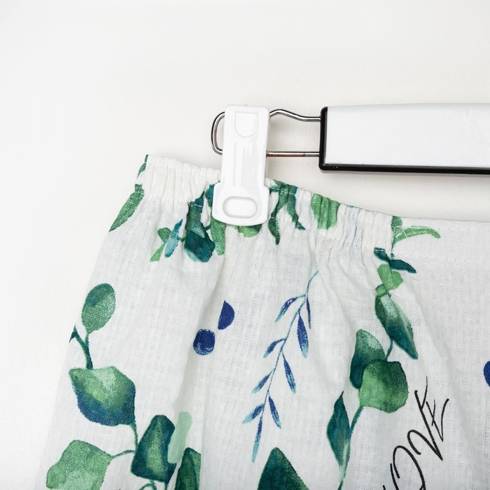 Полотенце для бани &laquo;Эвкалипт&raquo; женское парео, 80х150&plusmn;4 см, 100% хлопок, ваф. полотно, 160 гр/м2