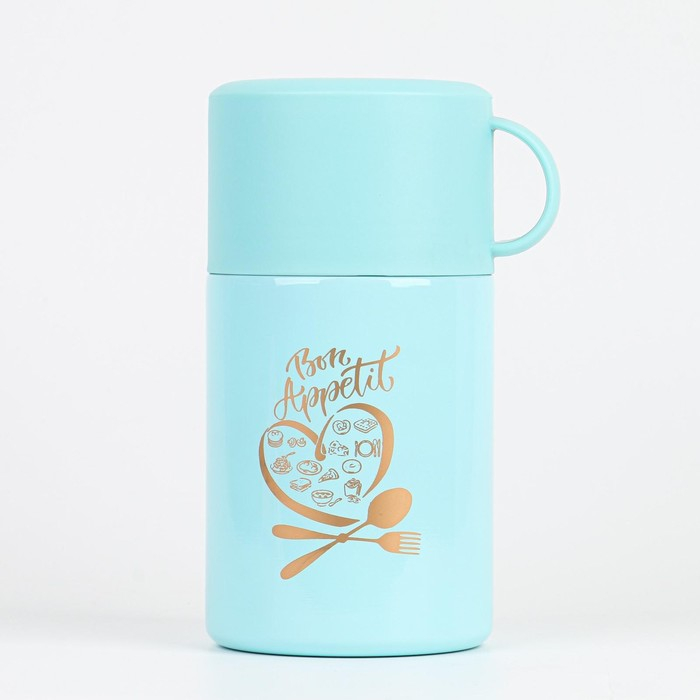 Термос для еды Термос для еды "Мастер К.", 550 мл, сохраняет тепло 12 ч, 17 х 11 см