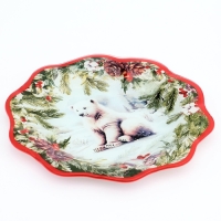 Тарелка плоская стеклянная Дорого внимание &laquo;Полярный мишка&raquo;, 23 см