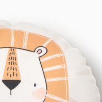 Подушка декоративная Этель "Львенок" d 30 см, велюр 100% п/э Подушка декоративная Этель "Львенок" d 30 см, велюр 100% п/э