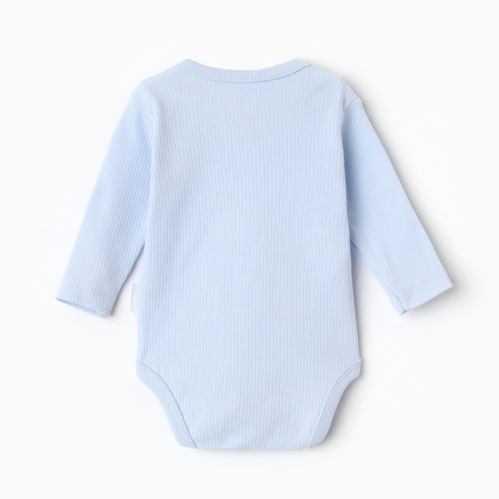 Боди детский, цвет голубой, рост 62 см