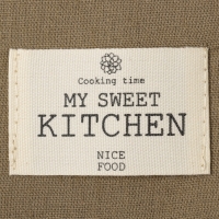 Полотенце Этель ECO, цв. оливковый, 40х68/+-2 см, 70% хл, 30% лён, 190 г/м2