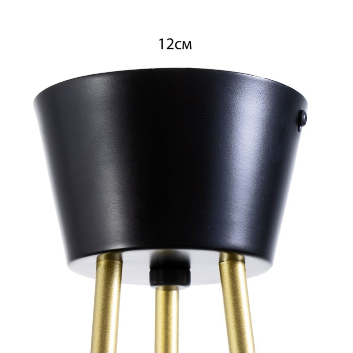 Люстра Люстра "Бастони" 6хЕ14 40Вт черно-золотой 70х70х54 см BayerLux