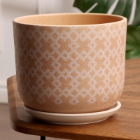 Горшок цветочный Кросс терракота бук №3, 2,9 л, d - 19 см Горшок цветочный Кросс терракота бук №3, 2,9 л, d - 19 см