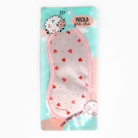 Маска для сна &laquo;Сердечки&raquo;, 19.2 х 9.4 см