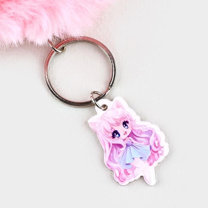Брелок для ключей пушистик, детский &laquo;Kawaii&raquo;, 9 х 10 см