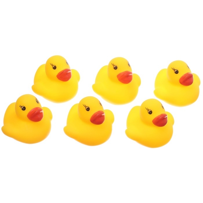 Набор резиновых игрушек для ванны &laquo;Уточки на корабле&raquo;, 7 предметов, цвет МИКС, Крошка Я