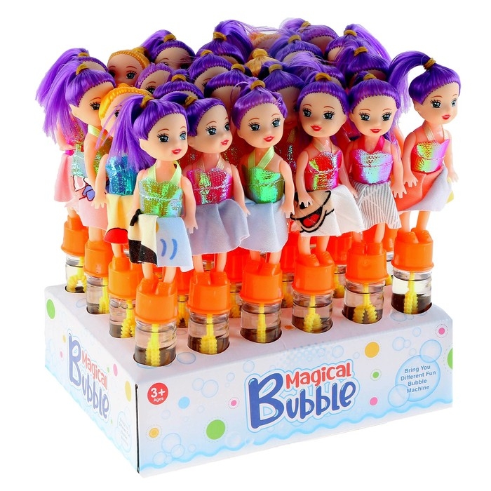 Мыльные пузыри &laquo;Кукла&raquo;, светлая, 2,5 &times; 2,5 &times; 19,5 см