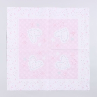 Салфетки бумажные &laquo;Волшебные сердечки&raquo;, 33х33 см, набор 20 шт