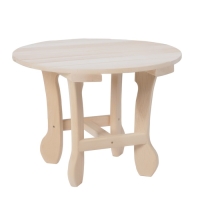 Столик журнальный, 60×60×45см, из липы, круглый Столик журнальный, 60×60×45см, из липы, круглый