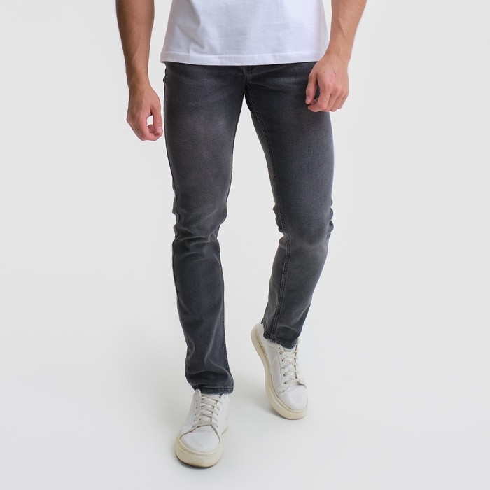 Джинсы мужские, цвет серый, размер 30 (46)