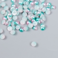 Декор "Полубусины и стразы. Градиент бело-голубой" d=4 мм 10г 200 шт 5х2,5 см МИКС Декор "Полубусины и стразы. Градиент бело-голубой" d=4 мм 10г 200 шт 5х2,5 см МИКС