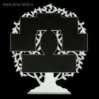 Фоторамка на 8 фото 10х10, 10х15 см "Семейное древо" белая 60х50х2 см Фоторамка на 8 фото 10х10, 10х15 см "Семейное древо" белая 60х50х2 см