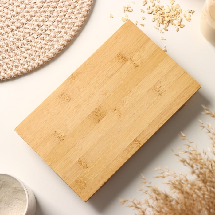 Блюдо для подачи Доляна Striata, 24&times;15&times;3 см, бамбук