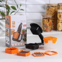 Щипцы - овощерезка «Чудотворец», универсальные 5 в 1, 12,5×7,8×21,3 см, цвет МИКС Щипцы - овощерезка «Чудотворец», универсальные 5 в 1, 12,5×7,8×21,3 см, цвет МИКС