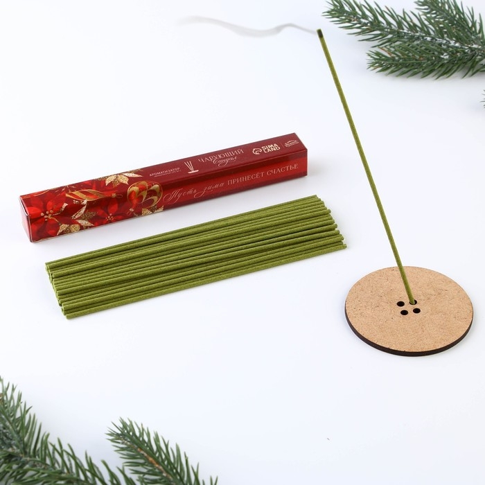 Благовония новогодние  &laquo;Новый год: Пусть зима принесет счастье&raquo;,   45 шт., аромат сандала